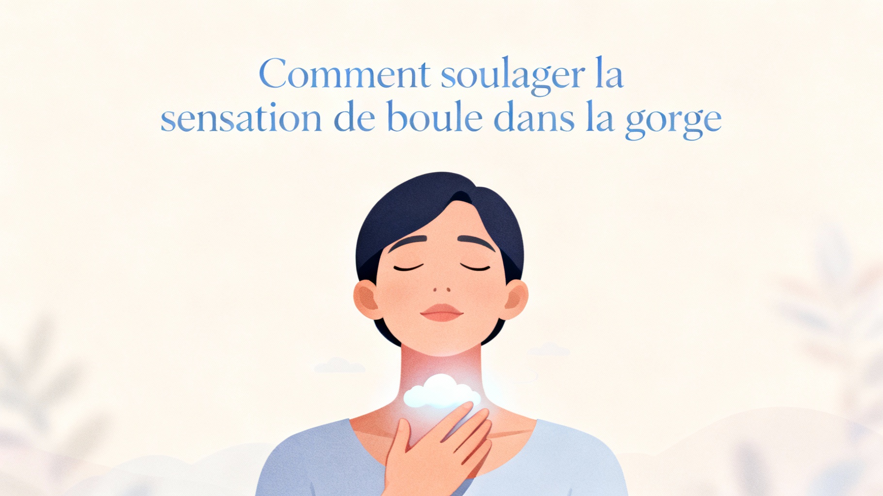 Comprendre la sensation de boule dans la gorge 1 Comment soulager la sensation de boule dans la gorge