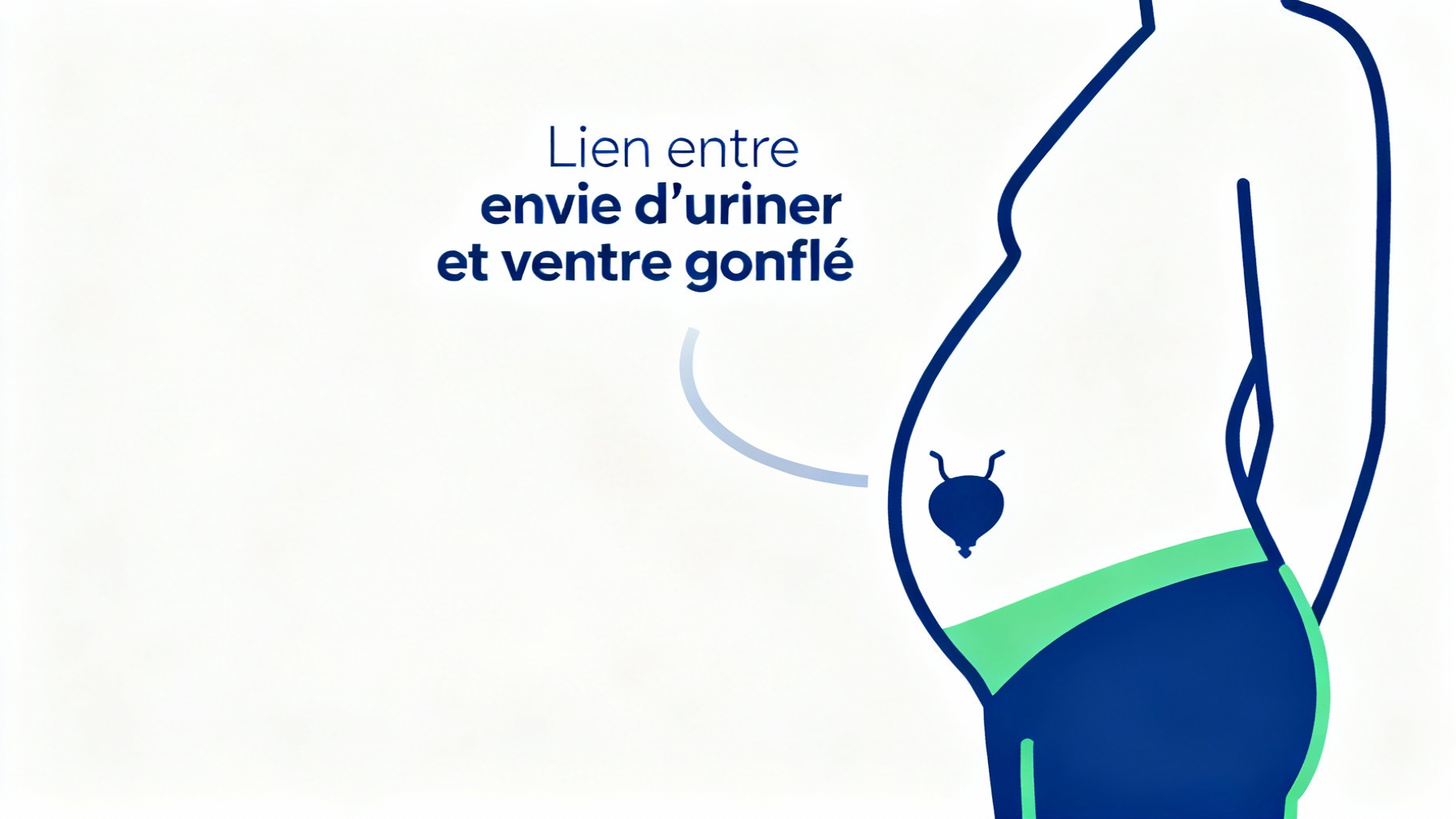 Lien entre envie d'uriner et ventre gonflé