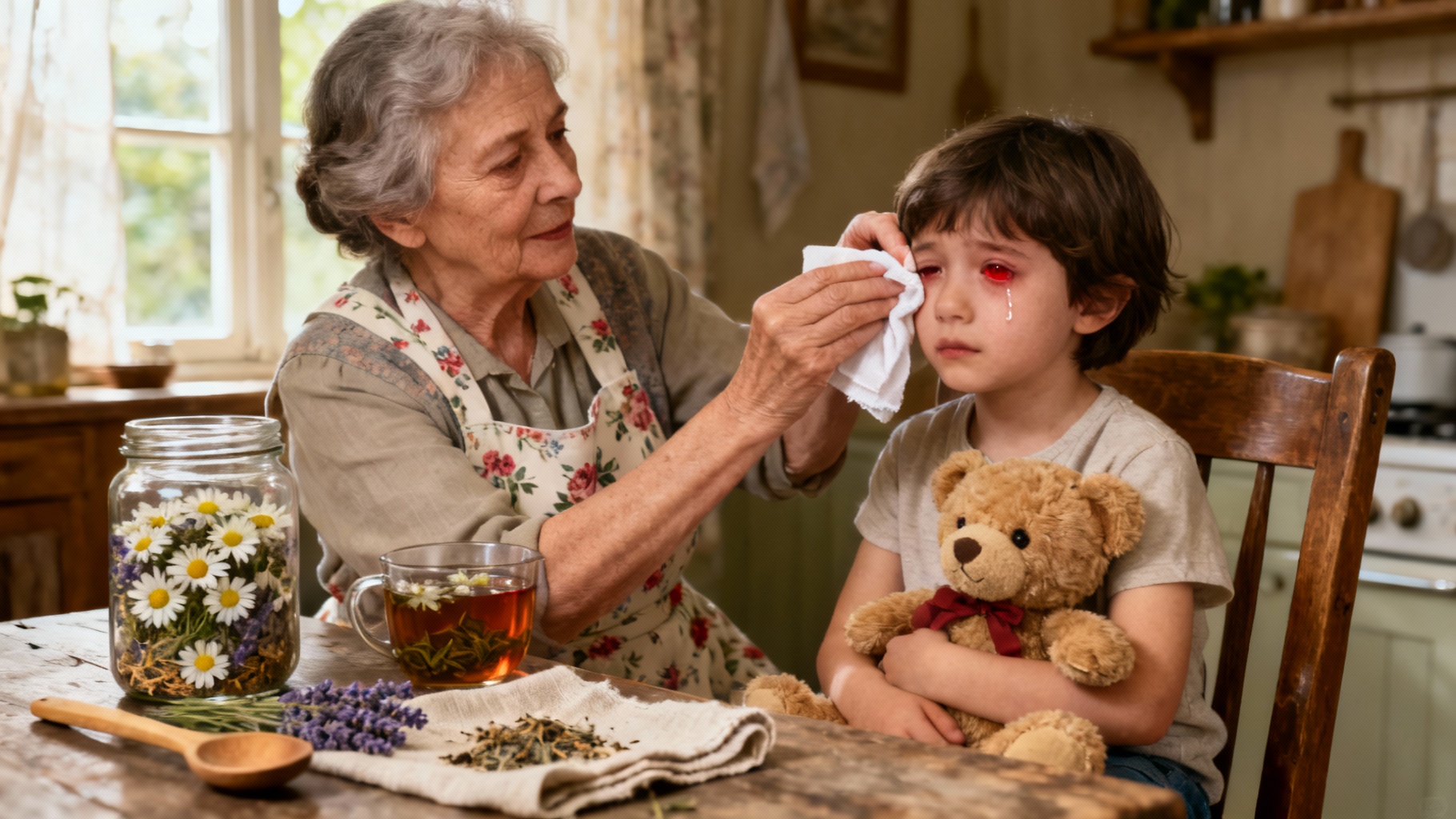 Oeil qui pleure : remède de grand-mère efficace