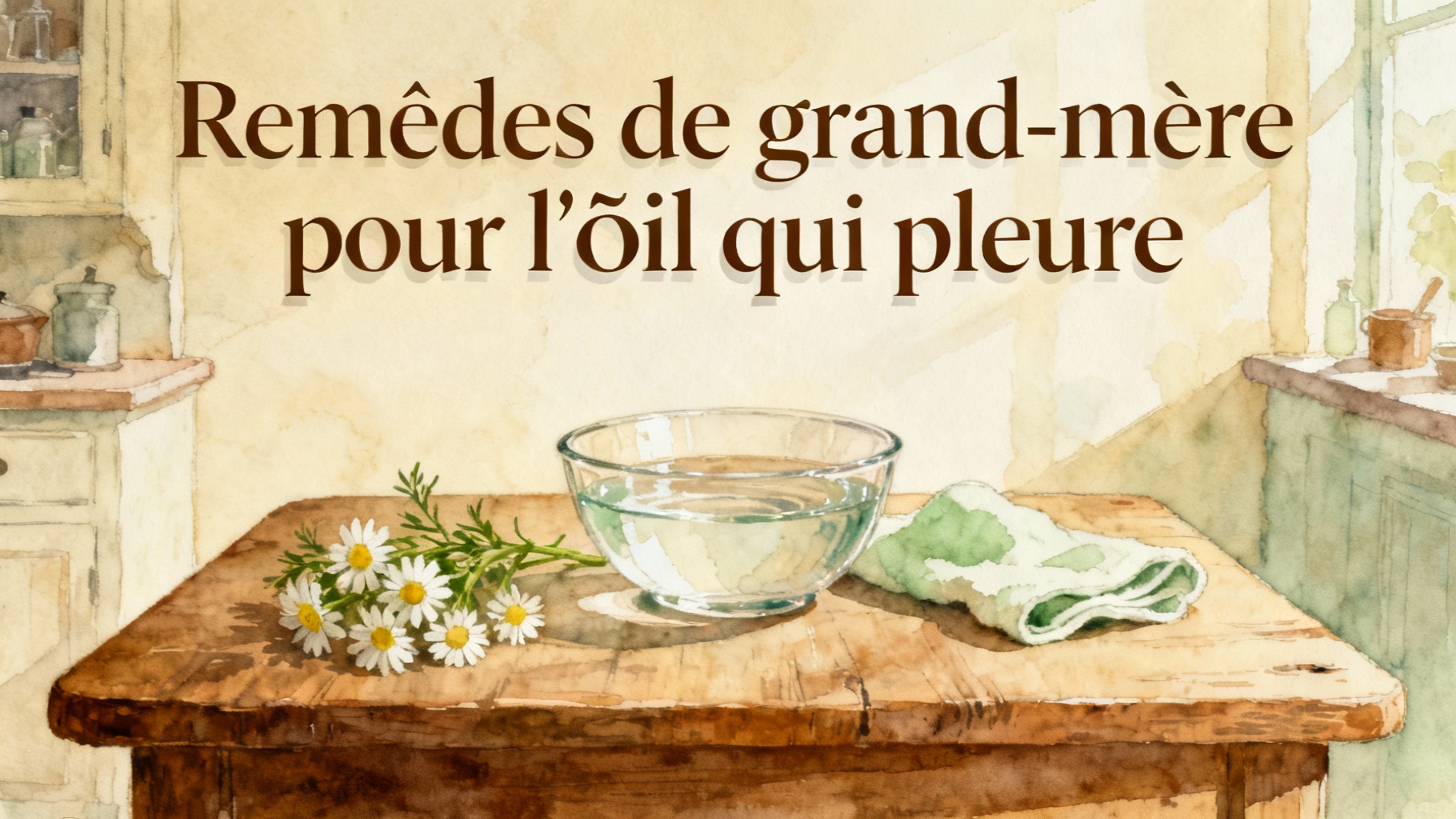 Oeil qui pleure : remède de grand-mère efficace 1 Remèdes de grand-mère pour l'œil qui pleure