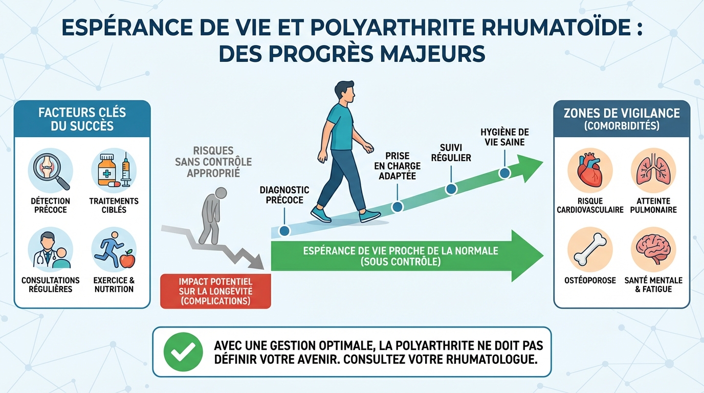 Espérance de vie et polyarthrite