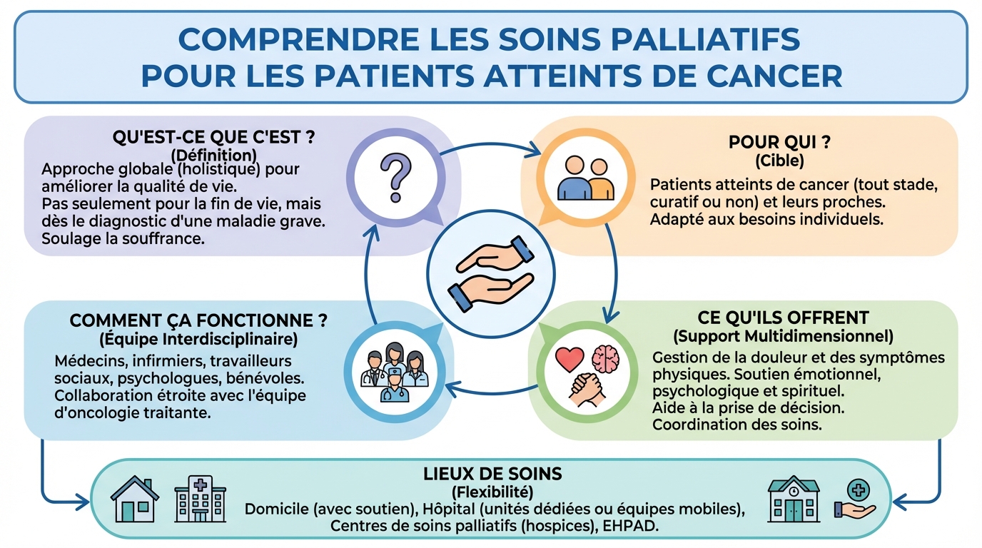 Comprendre les soins palliatifs pour les patients atteints de cancer 1 Comment se déroulent les soins palliatifs ?