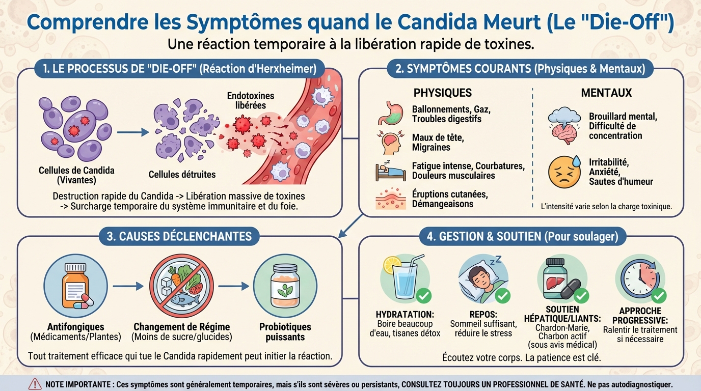 Comment gérer les symptômes de die-off
