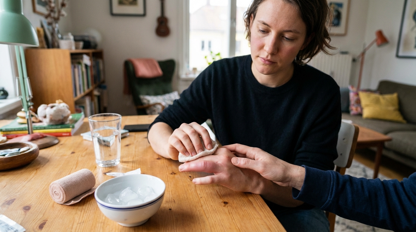 Doigt gonflé et du mal à le plier : que faire ?