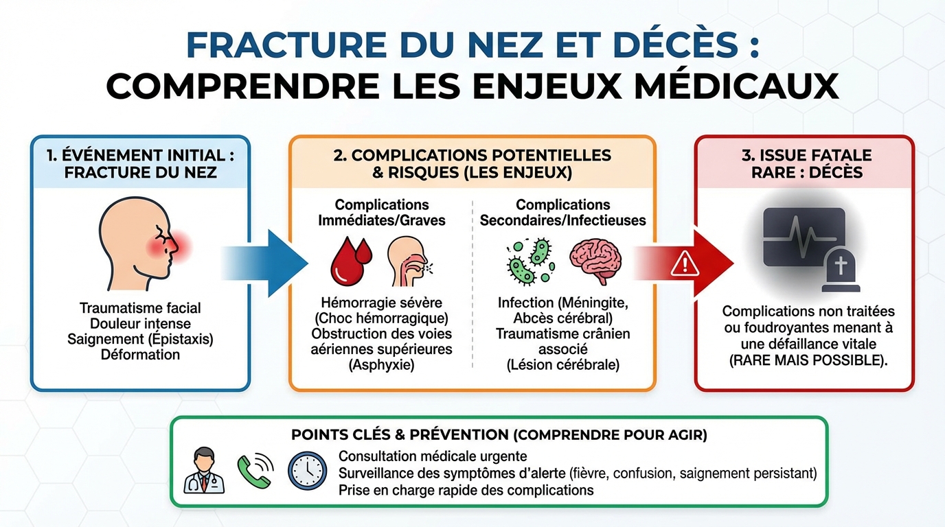 Fracture du nez et décès : comprendre les enjeux médicaux 1 Que faire en cas de fracture du nez ?