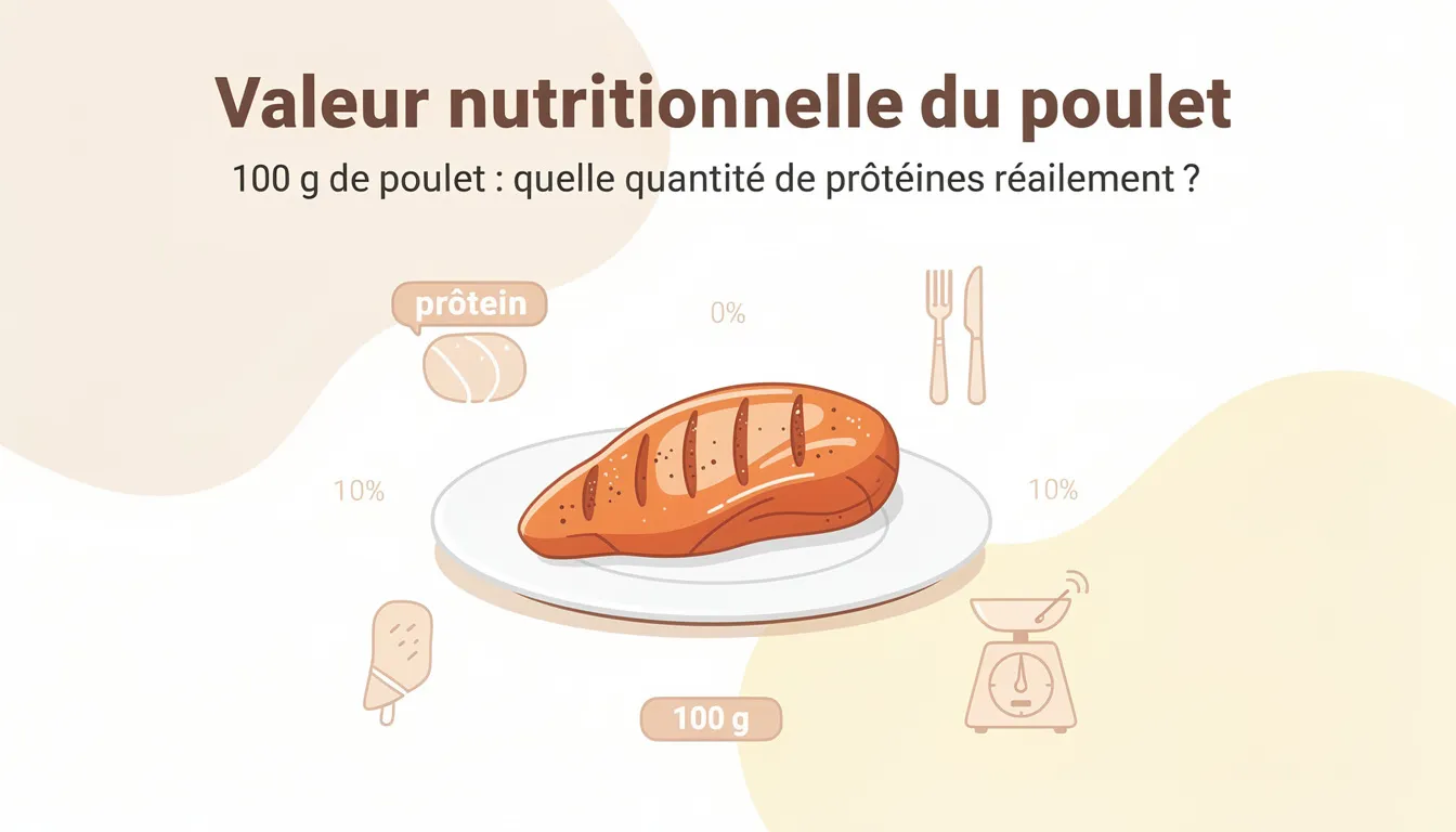 100 g de poulet : quelle quantité de protéines réellement ? 1 Valeur nutritionnelle du poulet
