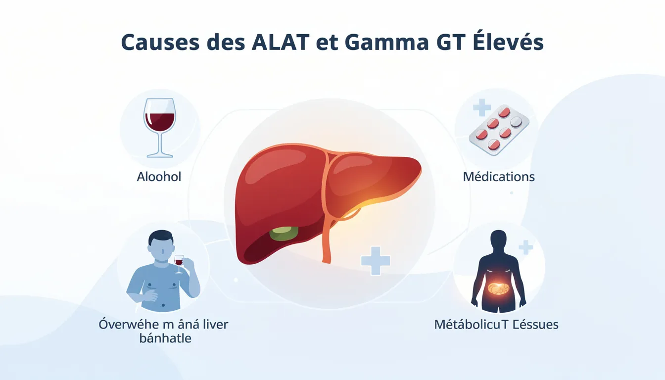 Alat et gamma GT élevés : causes et solutions efficaces 1 Causes des ALAT et Gamma GT Élevés