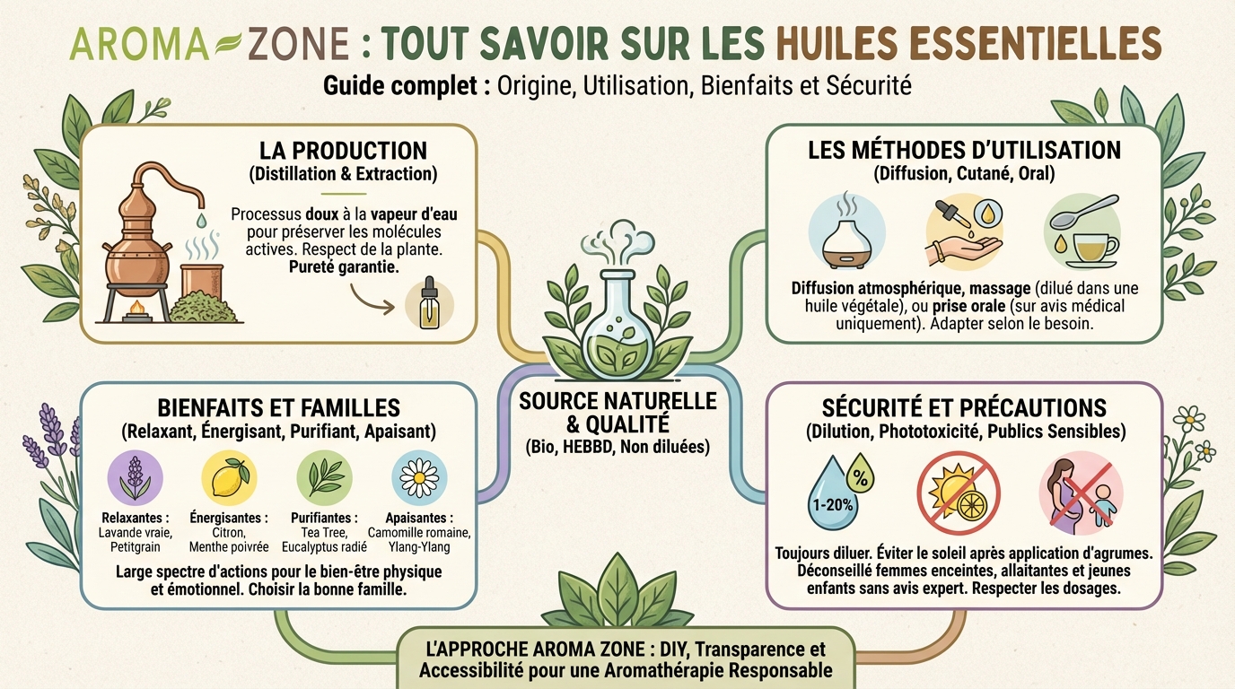 Aroma zone : tout savoir sur les huiles essentielles 1 Les bienfaits des huiles essentielles
