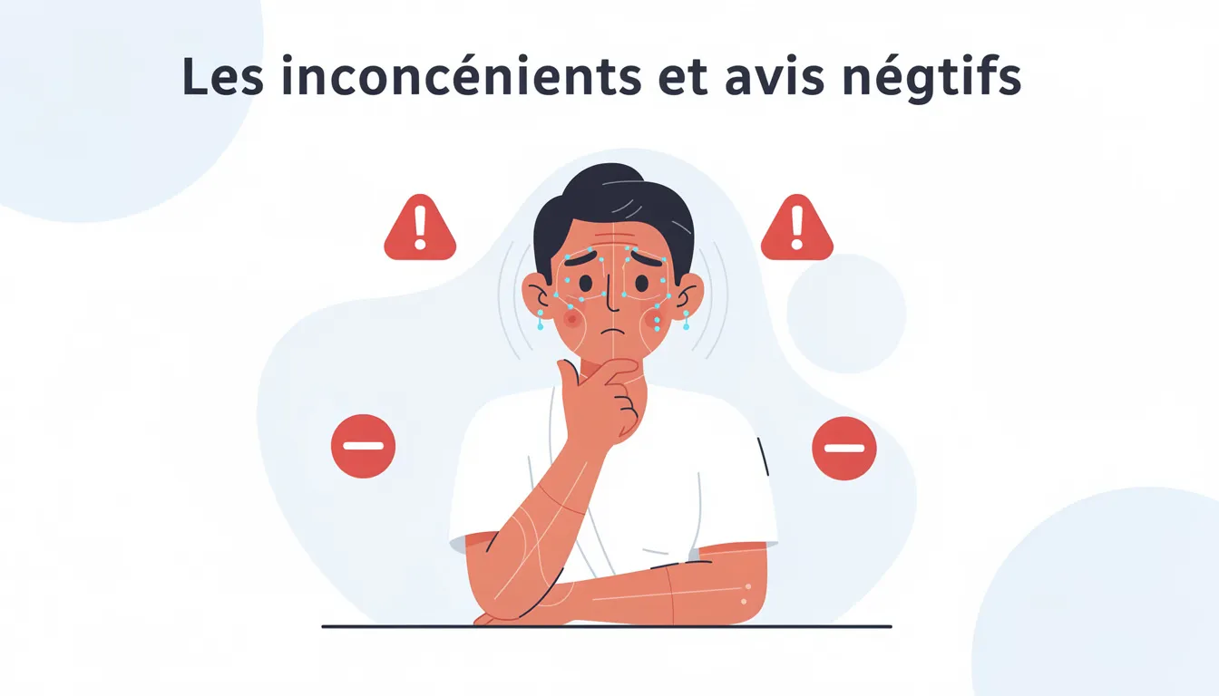 Les inconvénients et avis négatifs
