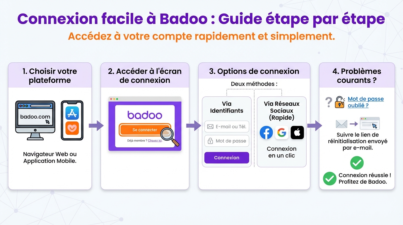 Comment se connecter facilement à badoo 1 Dépannage de la connexion