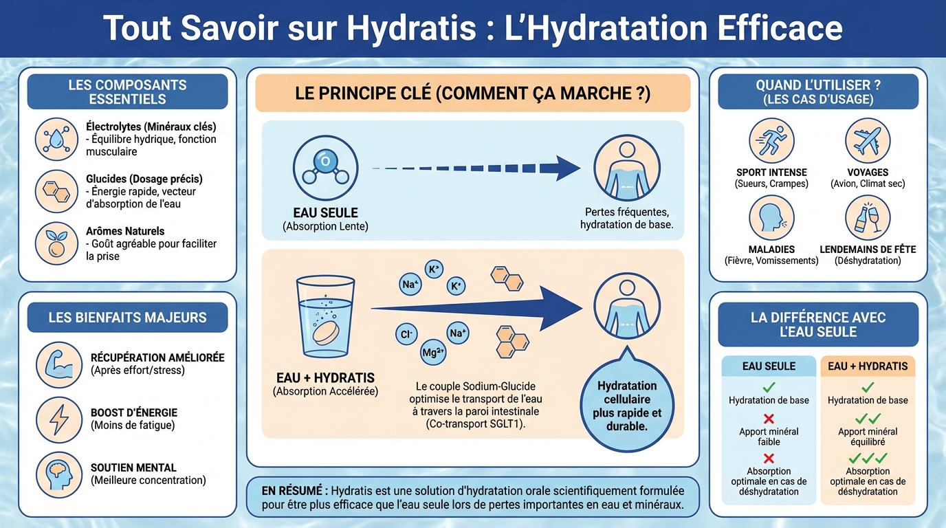 Tout savoir sur hydratis : l'hydratation efficace 1 Comparatif des produits Hydratis