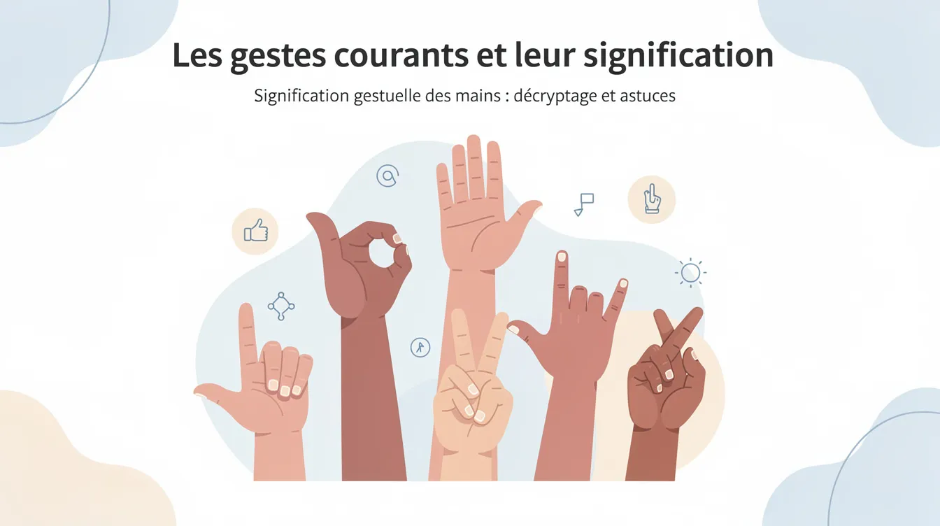 Les gestes courants et leur signification