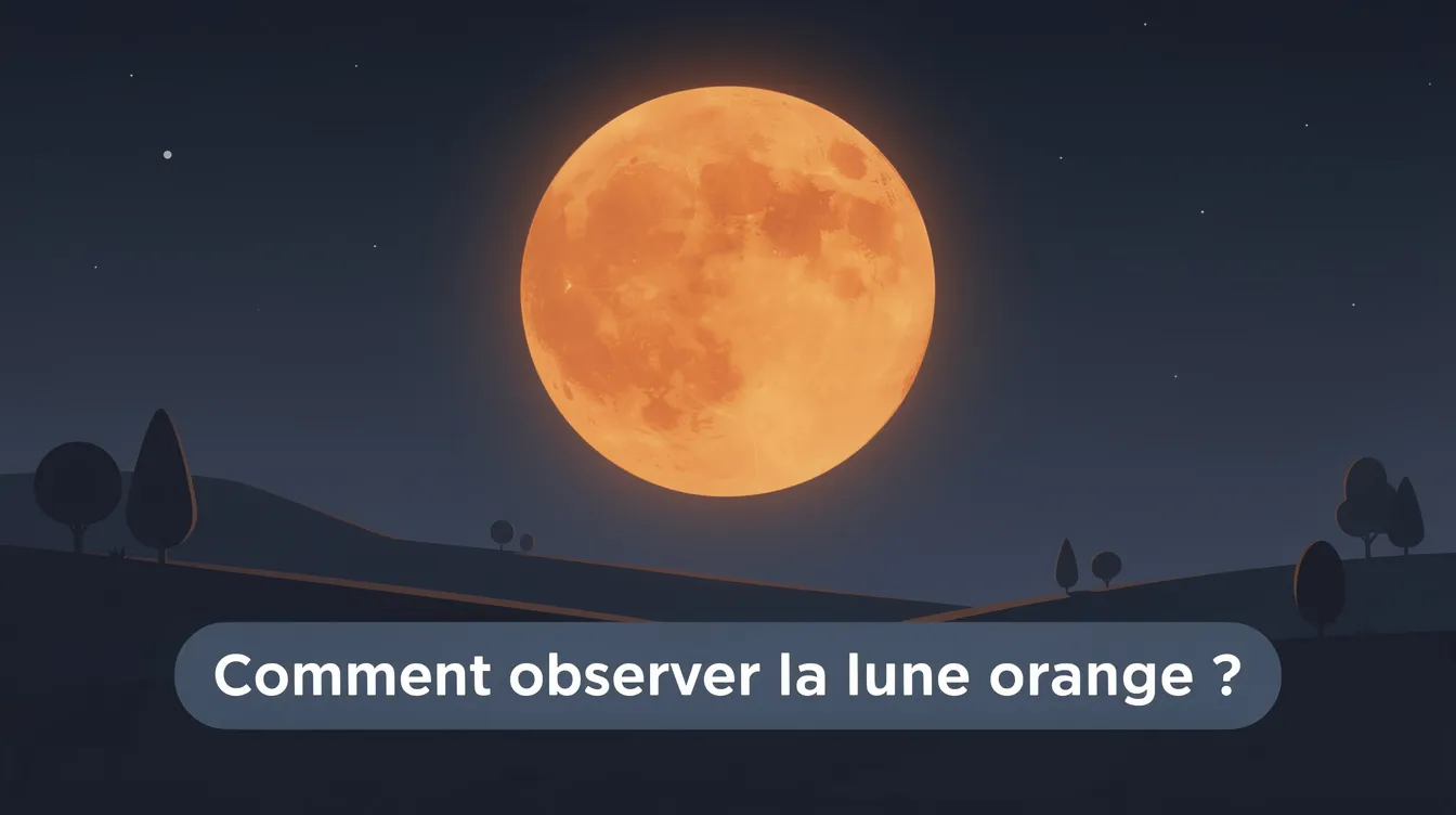 Comment observer la lune orange ?